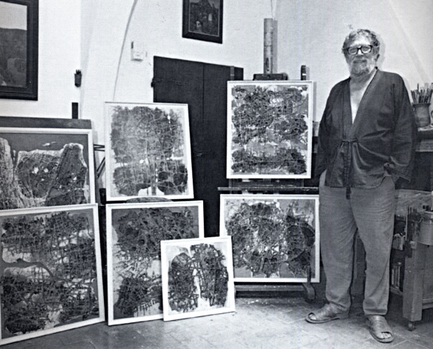 Fritz Hagl in his studio
