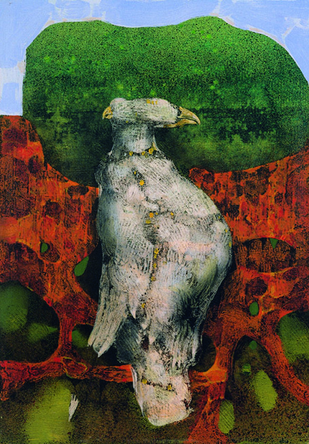 S.T. 1987, Tempera su tela / cartone pressato, cm: 44 x 31