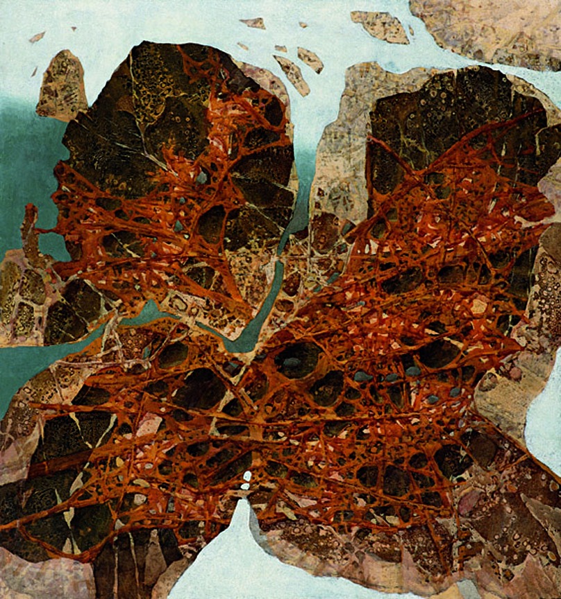 S.T. 1995, Tempera su tela / cartone pressato, cm: 87 x 93