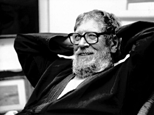 Fritz Hagl in seinem Atelier