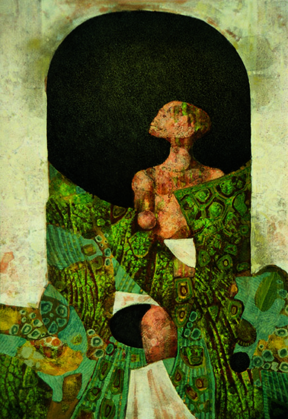 O.T. 1988, Tempera auf Leinwand / Preßspan, cm: 37 x 57