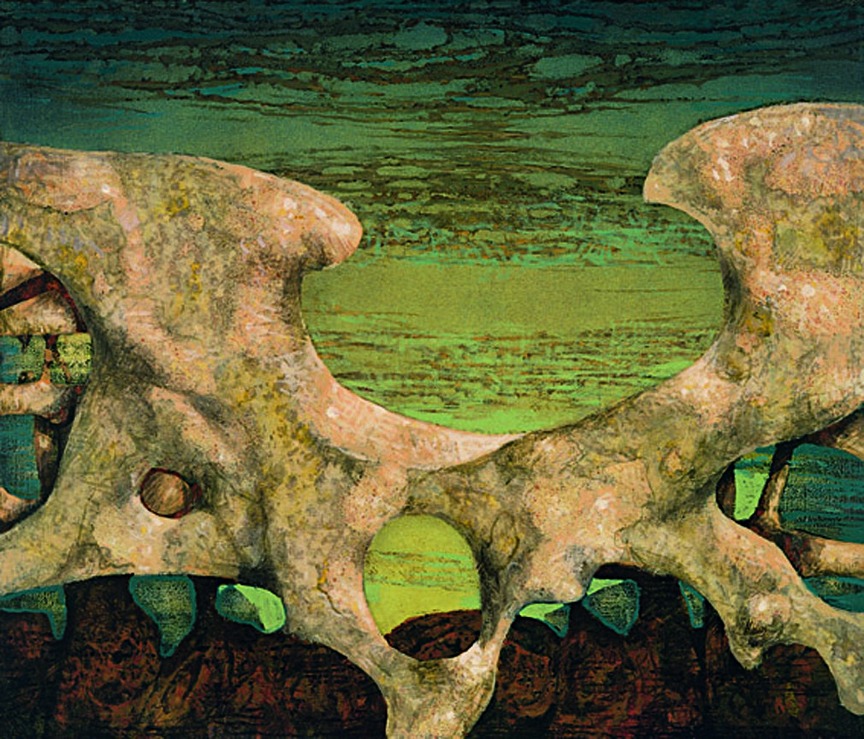 O.T. 1988, Tempera auf Leinwand / Preßspan, cm: 45 x 36,5