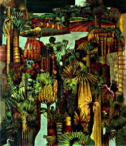 O.T. 1974, Tempera auf Leinwand / Preßspan, cm: 100 x 110