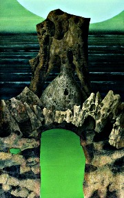 O.T. 1978, Tempera auf Leinwand / Preßspan, cm: 38,5 x 61,5