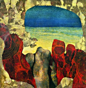 O.T. 1985, Tempera auf Leinwand / Preßspan, cm: 43,5 x 43