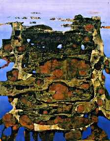O.T. 1989, Tempera auf Leinwand / Preßspan, cm: 41 x 52,5