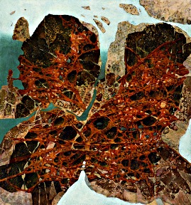 O.T. 1995, Tempera auf Leinwand / Preßspan, cm: 87 x 93